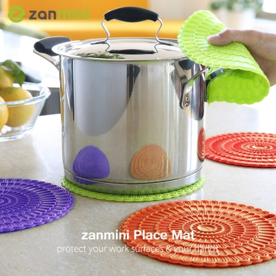 Zanmini Tapis de Silicone Anti-Chaleur de Sécurité Ensemble de 4